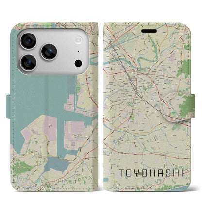 【豊橋（愛知県）】地図柄iPhoneケース（手帳タイプ）