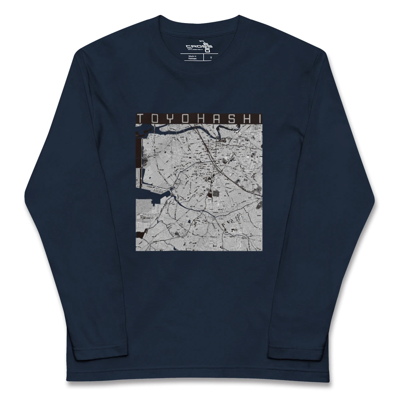 【豊橋（愛知県）】地図柄ロングスリーブTシャツ