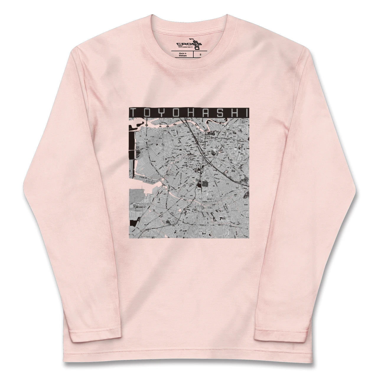 【豊橋（愛知県）】地図柄ロングスリーブTシャツ