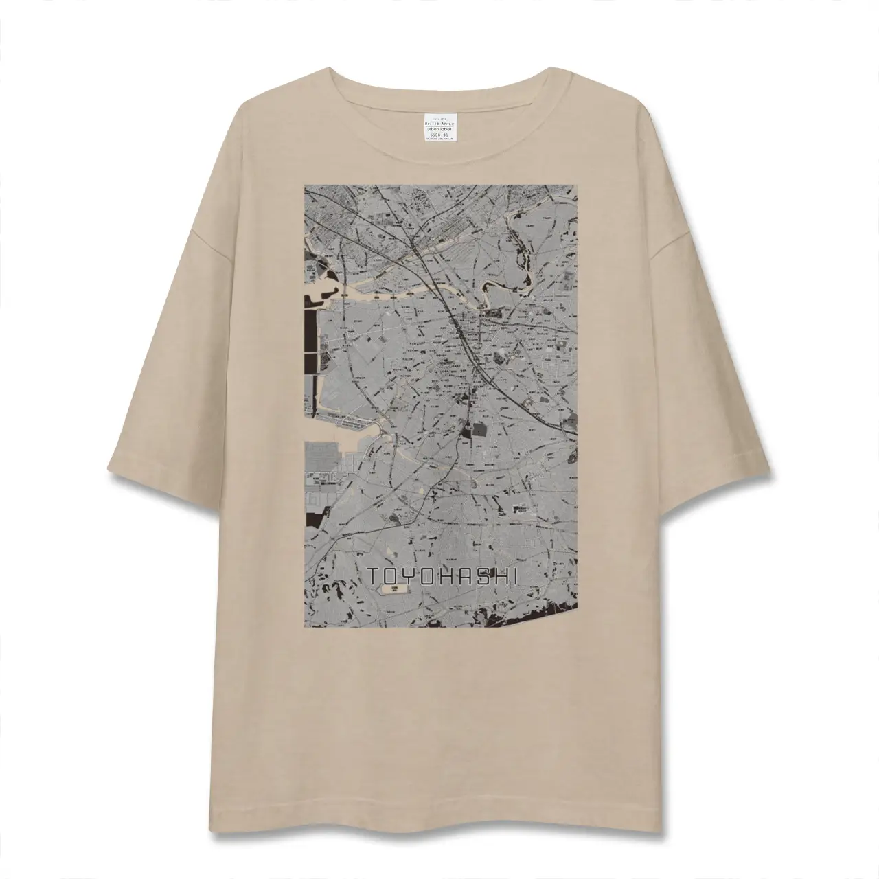 【豊橋（愛知県）】地図柄ビッグシルエットTシャツ