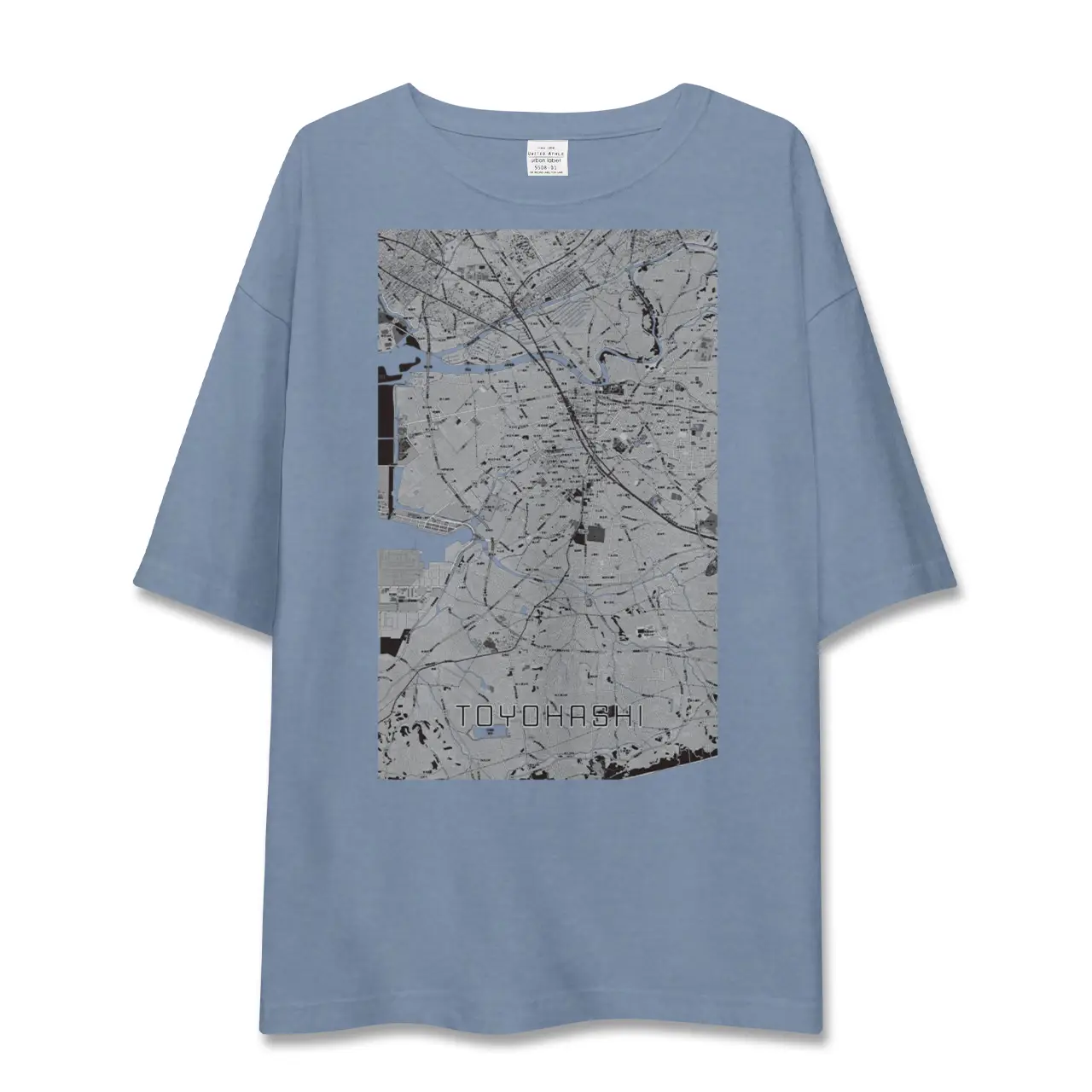 【豊橋（愛知県）】地図柄ビッグシルエットTシャツ