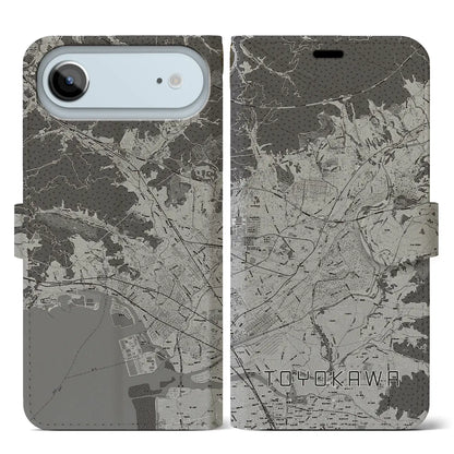 【豊川（愛知県）】地図柄iPhoneケース（手帳タイプ）