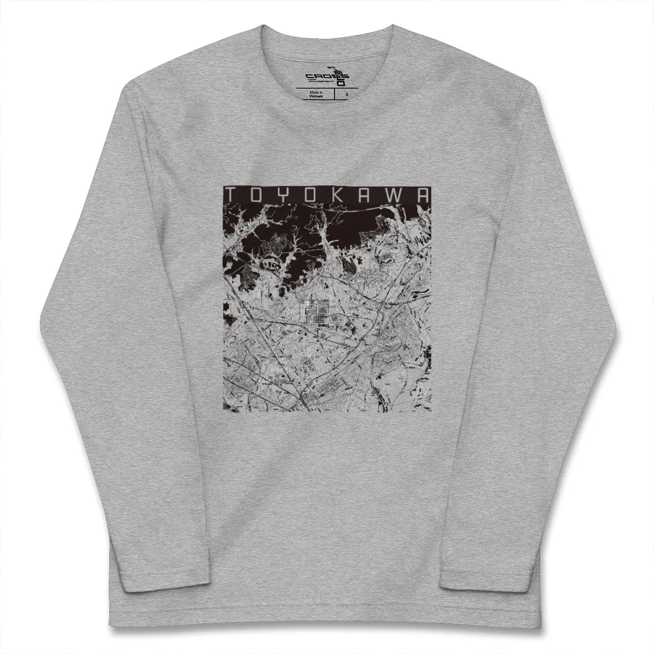 【豊川（愛知県）】地図柄ロングスリーブTシャツ