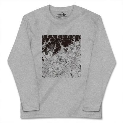【豊川（愛知県）】地図柄ロングスリーブTシャツ