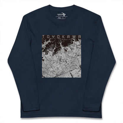 【豊川（愛知県）】地図柄ロングスリーブTシャツ