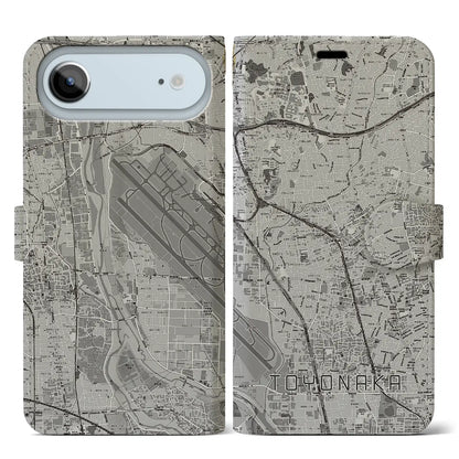 【豊中（大阪府）】地図柄iPhoneケース（手帳タイプ）