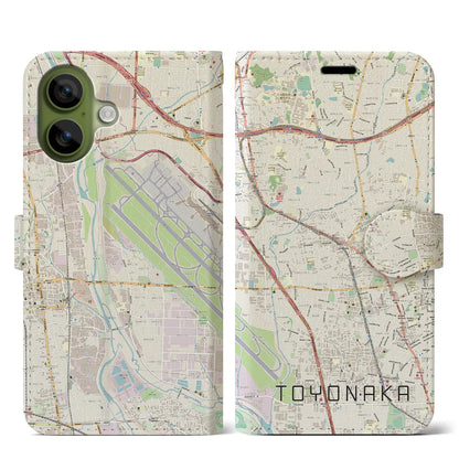 【豊中（大阪府）】地図柄iPhoneケース（手帳タイプ）