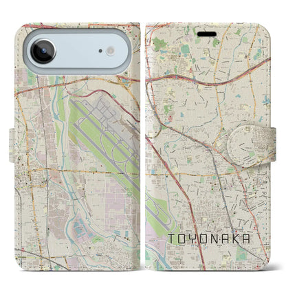 【豊中（大阪府）】地図柄iPhoneケース（手帳タイプ）