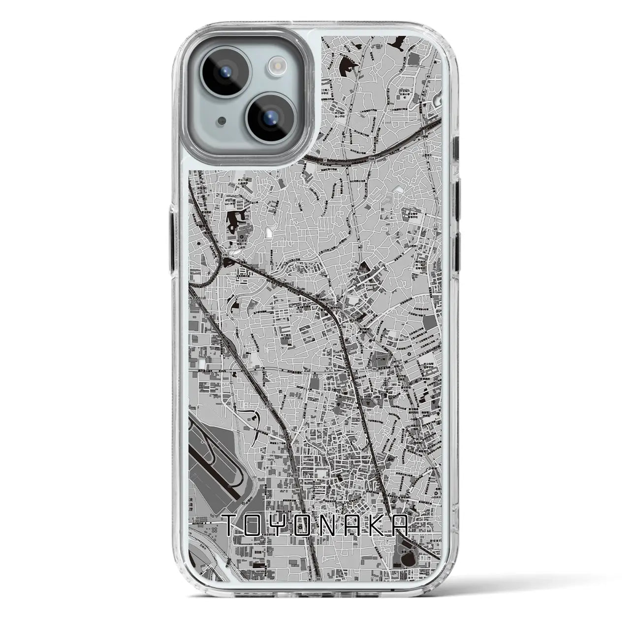 【豊中（大阪府）】地図柄iPhoneケース（MagSafeタイプ）