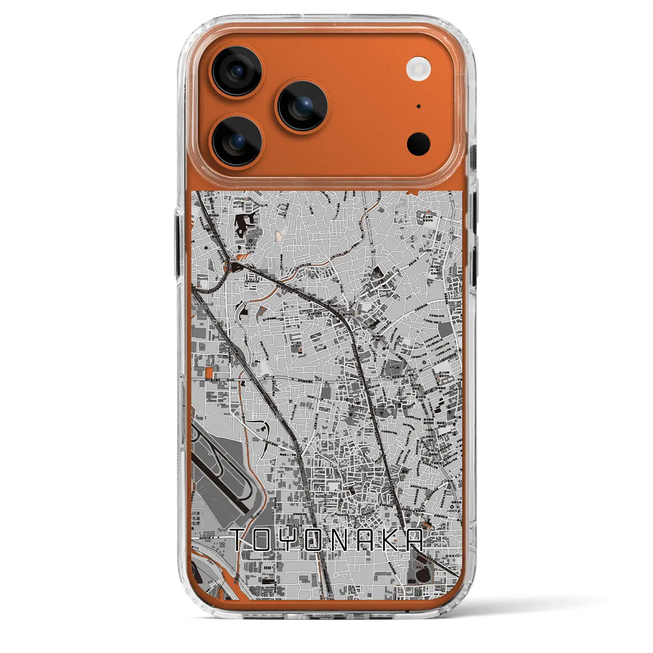 【豊中（大阪府）】地図柄iPhoneケース（MagSafeタイプ）