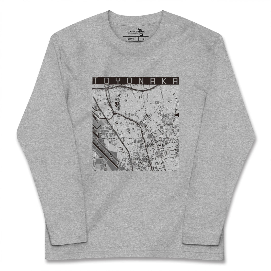 【豊中（大阪府）】地図柄ロングスリーブTシャツ