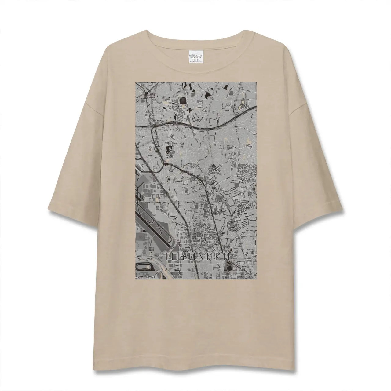 【豊中（大阪府）】地図柄ビッグシルエットTシャツ