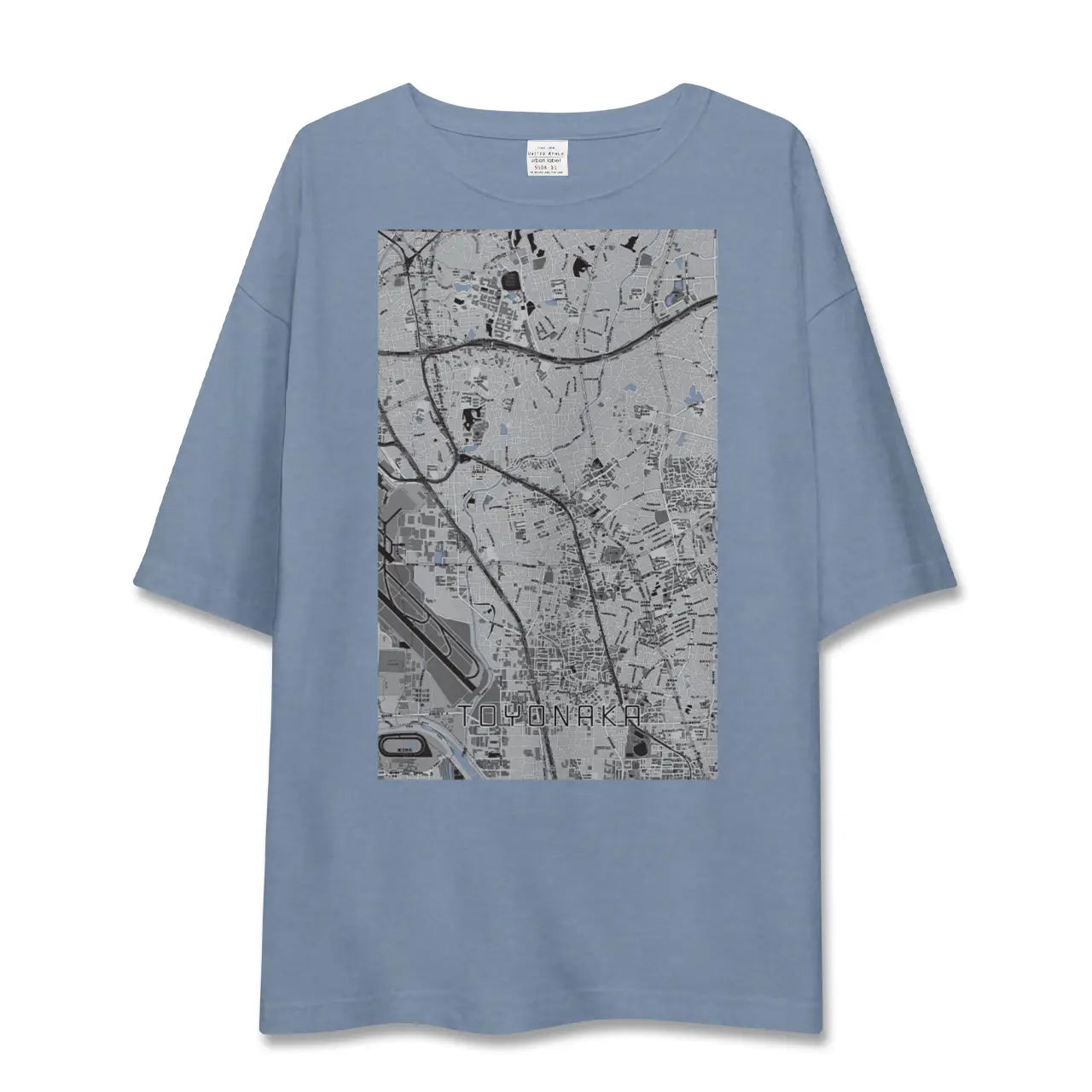 【豊中（大阪府）】地図柄ビッグシルエットTシャツ