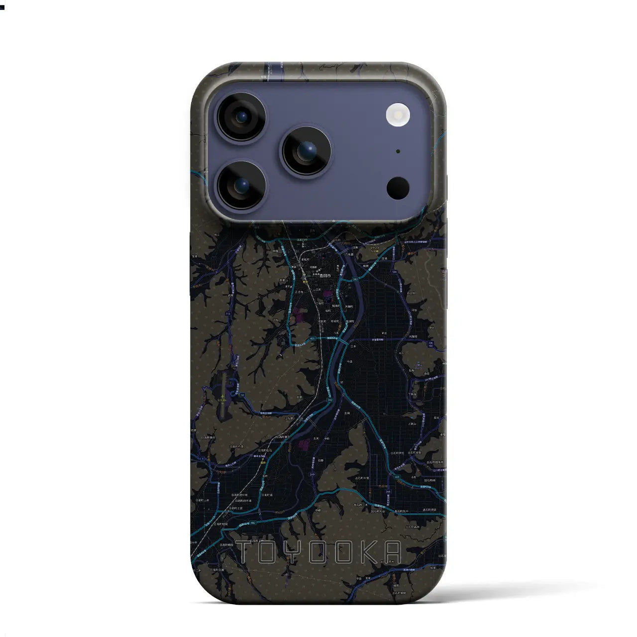 【豊岡（兵庫県）】地図柄iPhoneケース（バックカバータイプ）