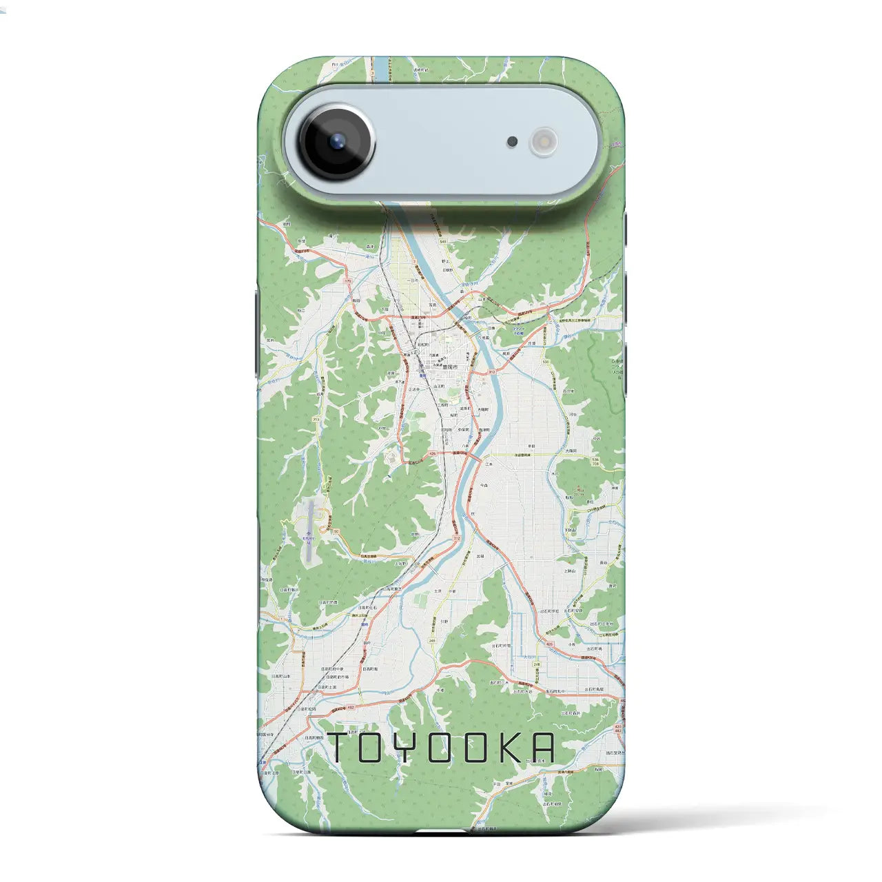 【豊岡（兵庫県）】地図柄iPhoneケース（バックカバータイプ）