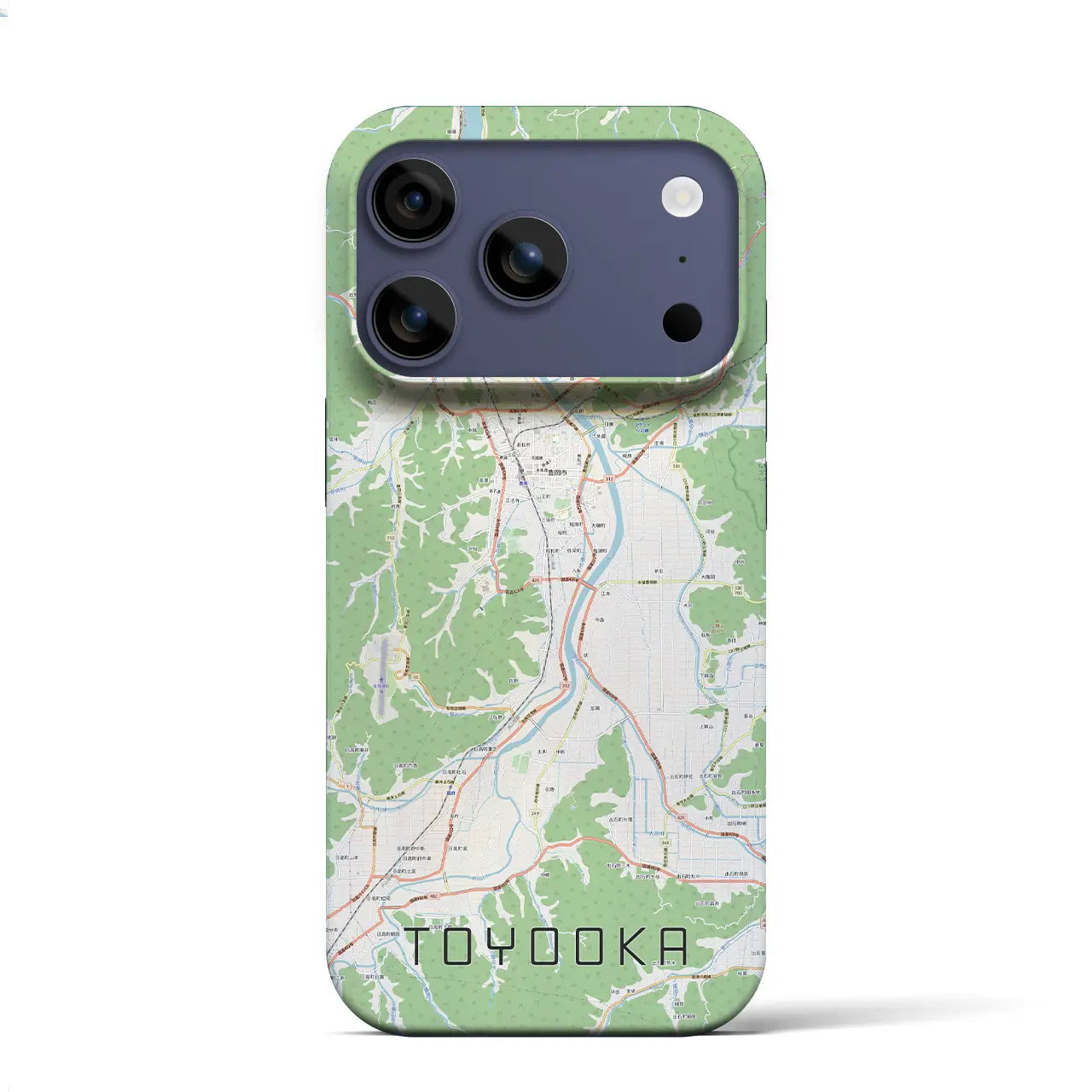 【豊岡（兵庫県）】地図柄iPhoneケース（バックカバータイプ）