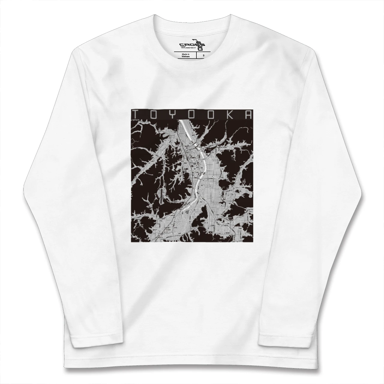 【豊岡（兵庫県）】地図柄ロングスリーブTシャツ