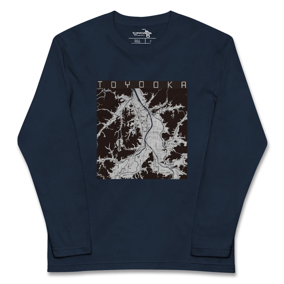 【豊岡（兵庫県）】地図柄ロングスリーブTシャツ