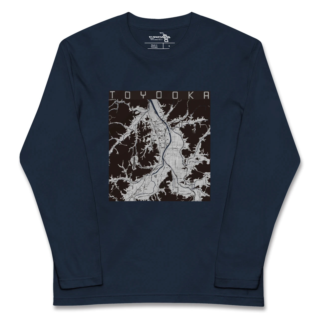 【豊岡（兵庫県）】地図柄ロングスリーブTシャツ