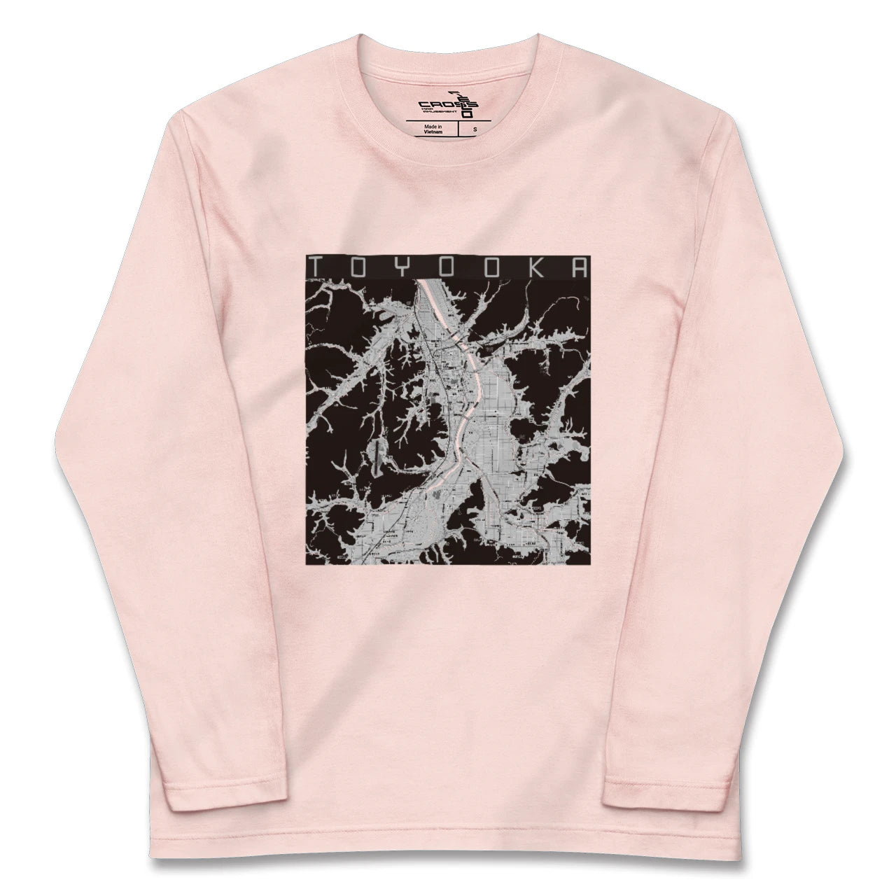 【豊岡（兵庫県）】地図柄ロングスリーブTシャツ