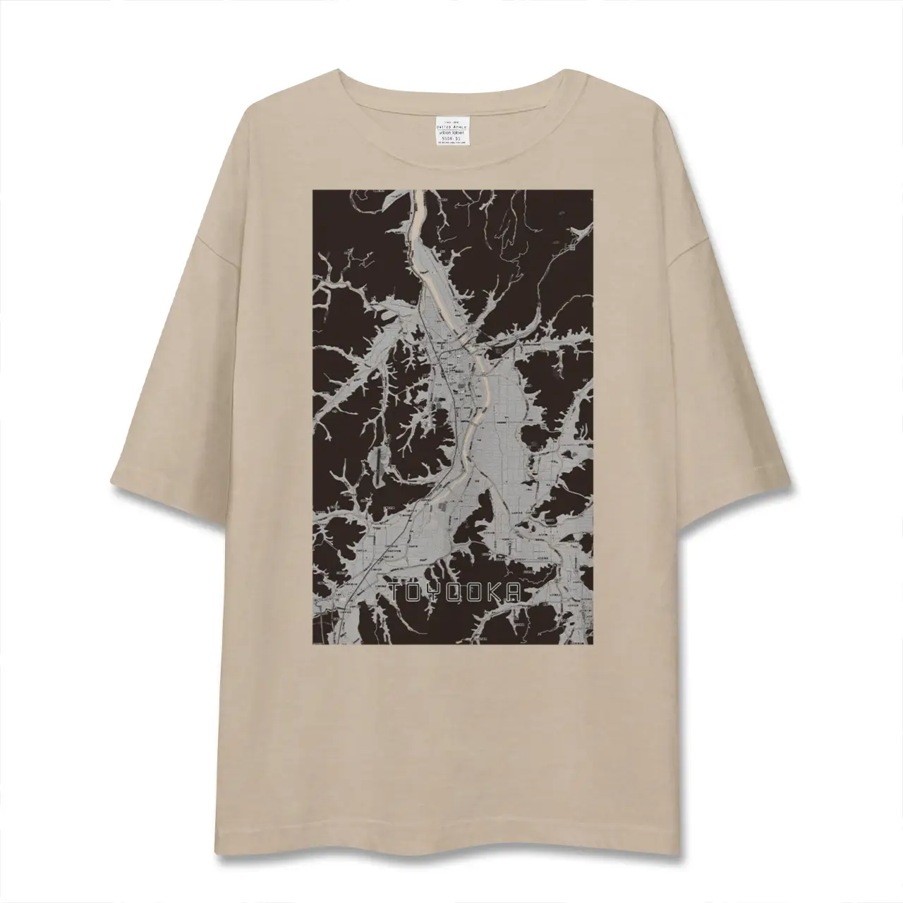 【豊岡（兵庫県）】地図柄ビッグシルエットTシャツ