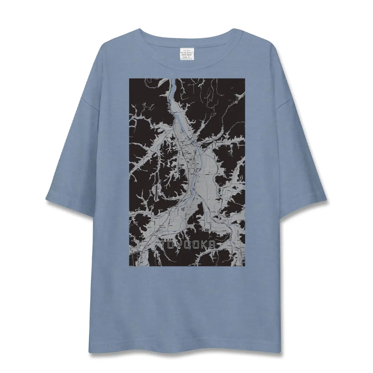【豊岡（兵庫県）】地図柄ビッグシルエットTシャツ