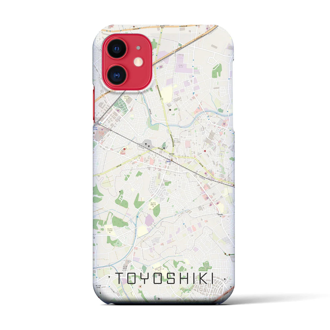 【豊四季（千葉県）】地図柄iPhoneケース（バックカバータイプ）