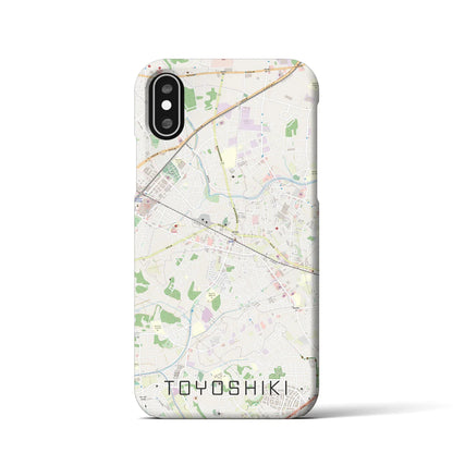 【豊四季（千葉県）】地図柄iPhoneケース（バックカバータイプ）