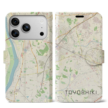 【豊四季（千葉県）】地図柄iPhoneケース（手帳タイプ）