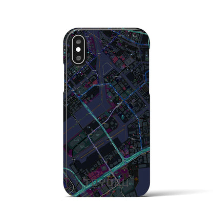 【豊洲（東京都）】地図柄iPhoneケース（バックカバータイプ）