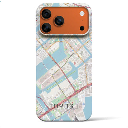 【豊洲（東京都）】地図柄iPhoneケース（バックカバータイプ）