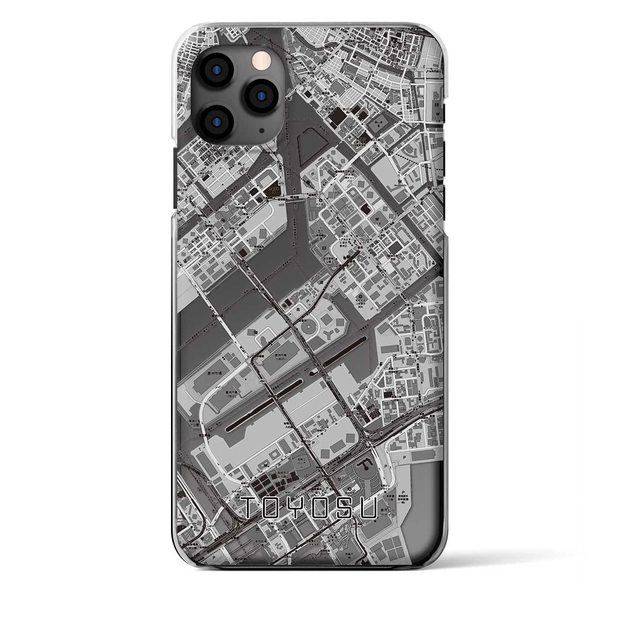 【豊洲（東京都）】地図柄iPhoneケース（クリアタイプ）