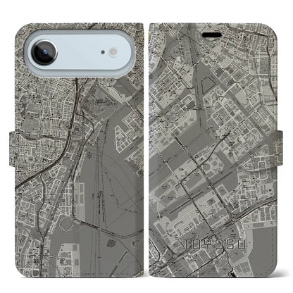 【豊洲（東京都）】地図柄iPhoneケース（手帳タイプ）