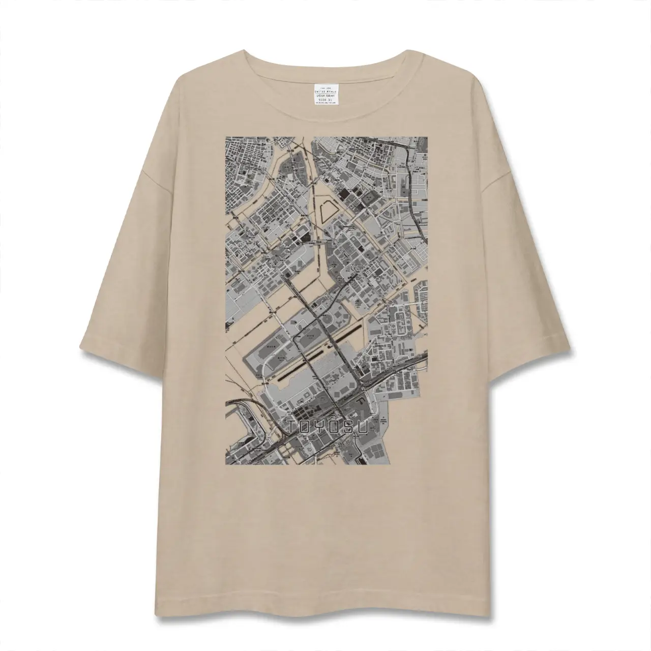 【豊洲（東京都）】地図柄ビッグシルエットTシャツ
