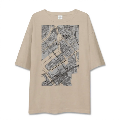 【豊洲（東京都）】地図柄ビッグシルエットTシャツ