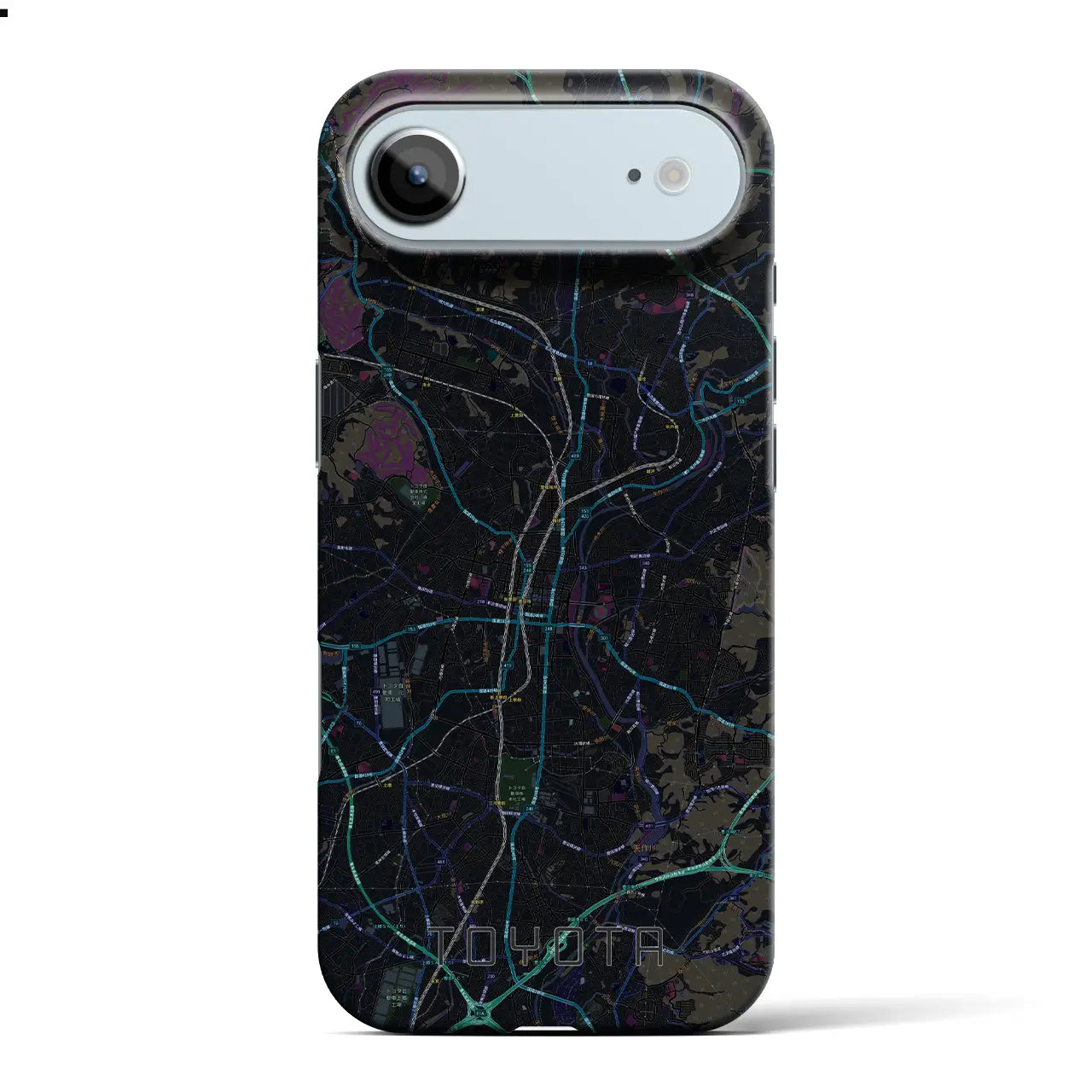 【豊田（愛知県）】地図柄iPhoneケース（バックカバータイプ）