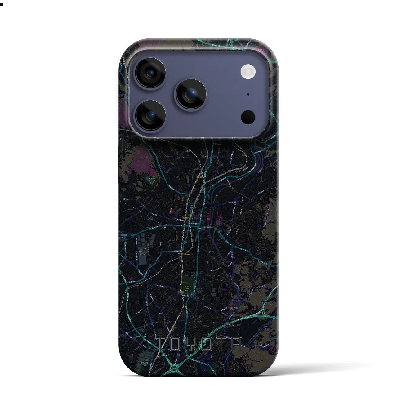 【豊田（愛知県）】地図柄iPhoneケース（バックカバータイプ）