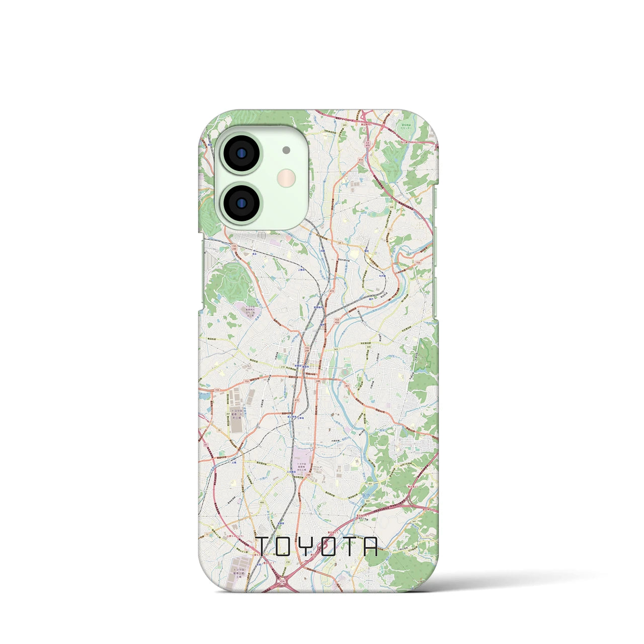 【豊田（愛知県）】地図柄iPhoneケース（バックカバータイプ）