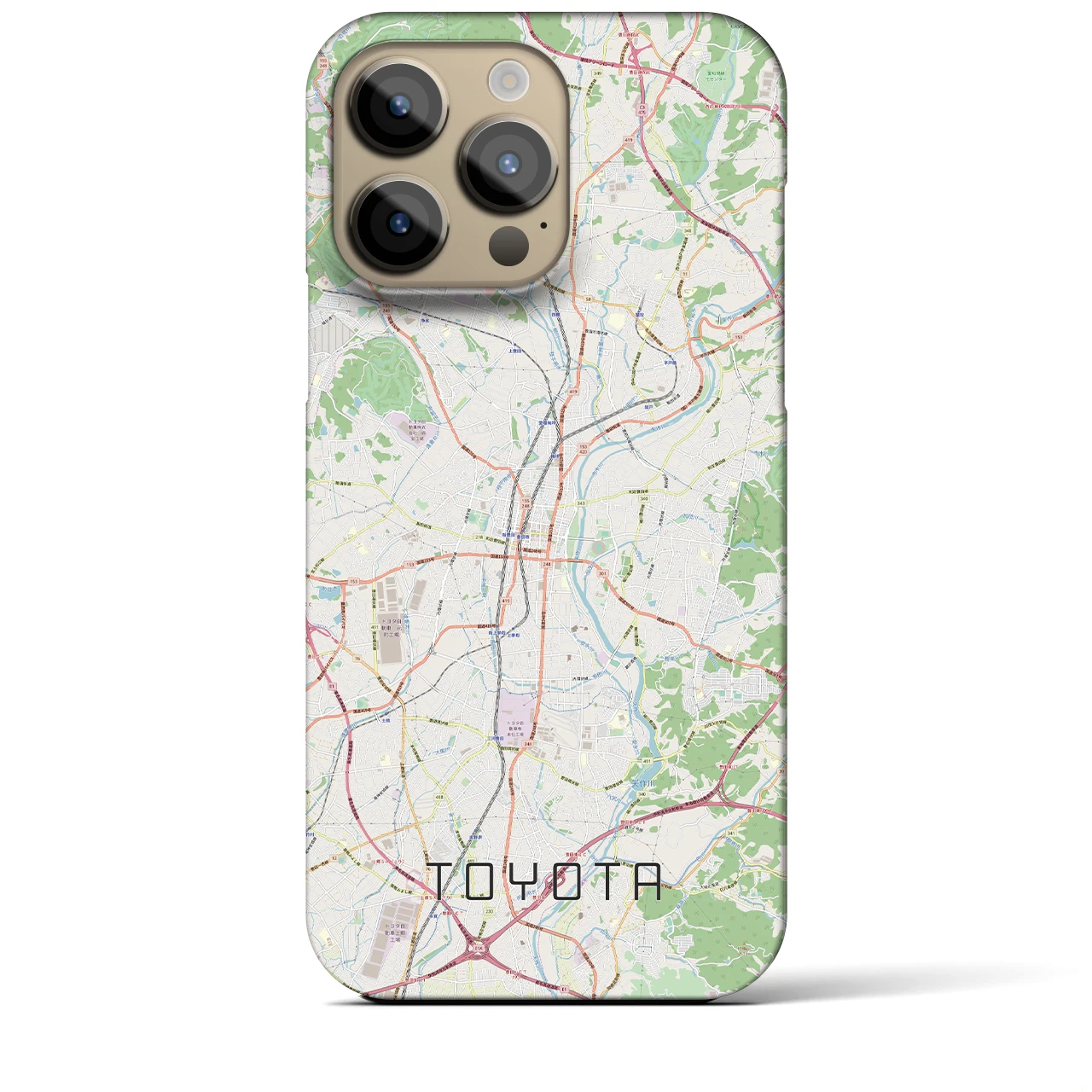 【豊田（愛知県）】地図柄iPhoneケース（バックカバータイプ）
