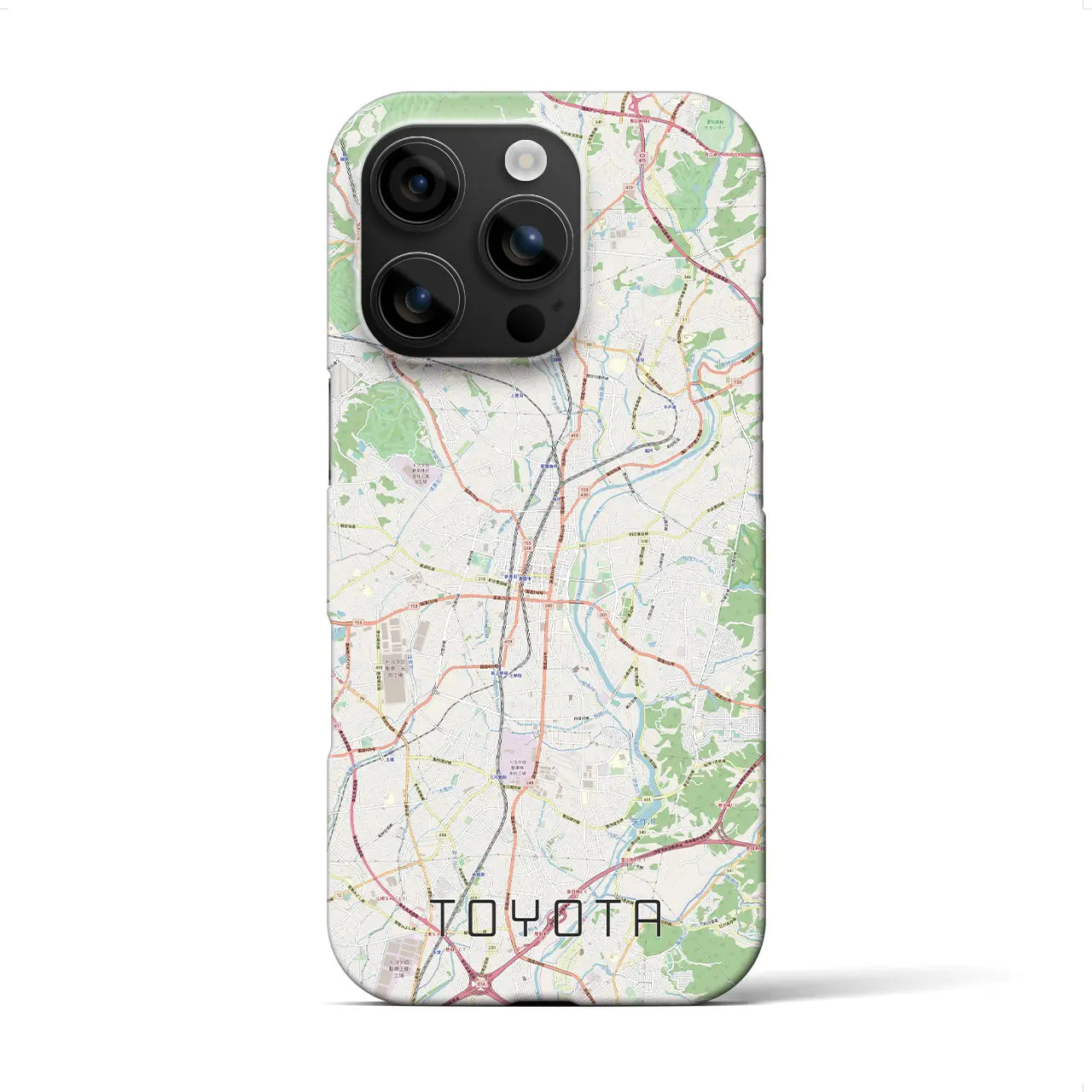【豊田（愛知県）】地図柄iPhoneケース（バックカバータイプ）