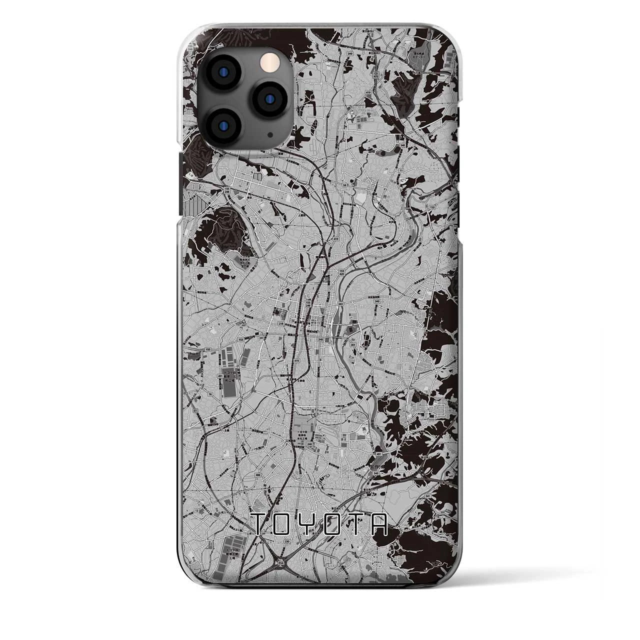 【豊田（愛知県）】地図柄iPhoneケース（クリアタイプ）