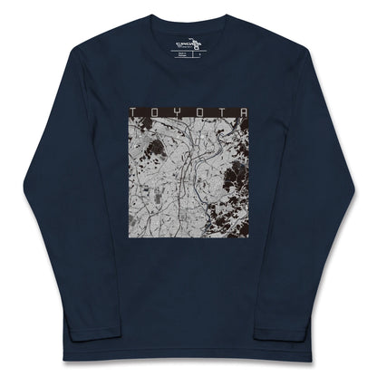 【豊田（愛知県）（愛知県）】地図柄ロングスリーブTシャツ