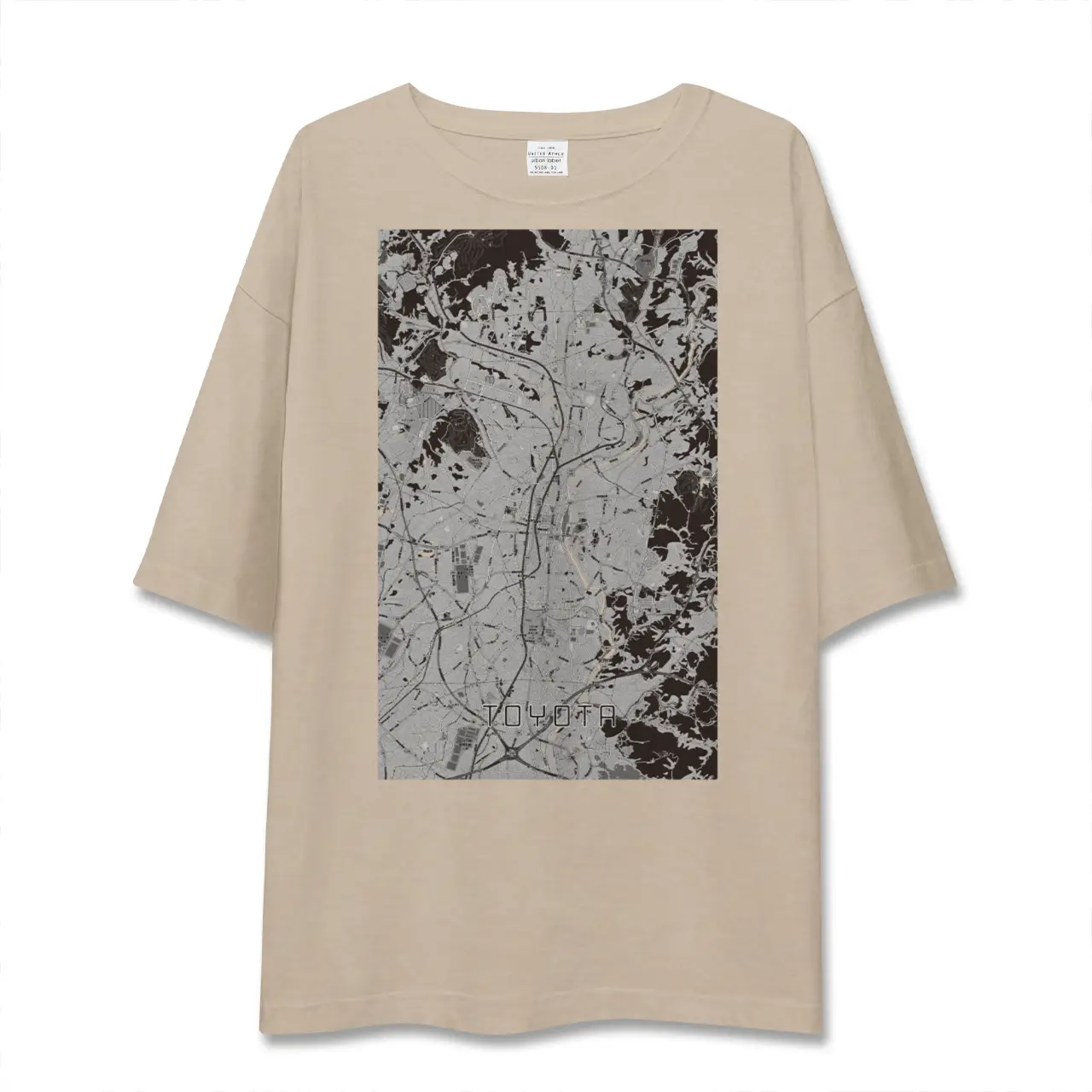 【豊田（愛知県）（愛知県）】地図柄ビッグシルエットTシャツ