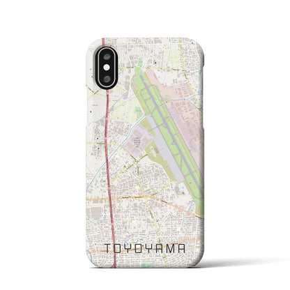 【豊山（愛知県）】地図柄iPhoneケース（バックカバータイプ）