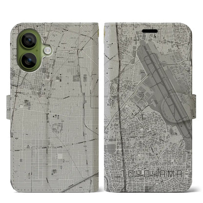 【豊山（愛知県）】地図柄iPhoneケース（手帳タイプ）