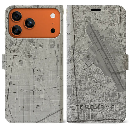 【豊山（愛知県）】地図柄iPhoneケース（手帳タイプ）