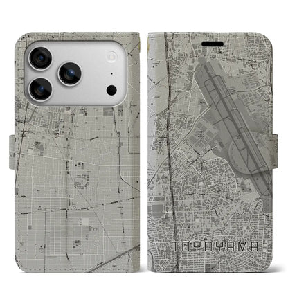 【豊山（愛知県）】地図柄iPhoneケース（手帳タイプ）