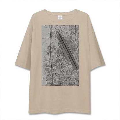 【豊山（愛知県）】地図柄ビッグシルエットTシャツ