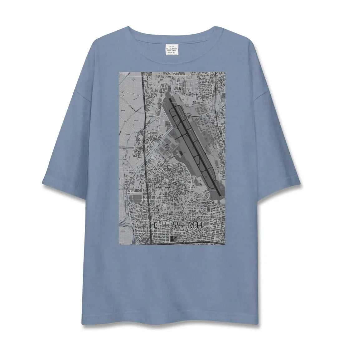 【豊山（愛知県）】地図柄ビッグシルエットTシャツ
