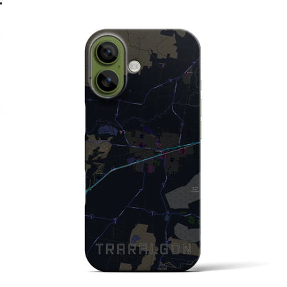 【トララルゴン（オーストラリア）】地図柄iPhoneケース（バックカバータイプ）